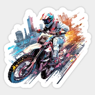 Motocross Racer Speed Competition Competition Sticker